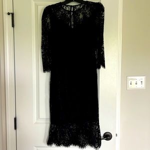 NWT EXPRESS BLACK LACE OVERLAY DRESS SIZE XS